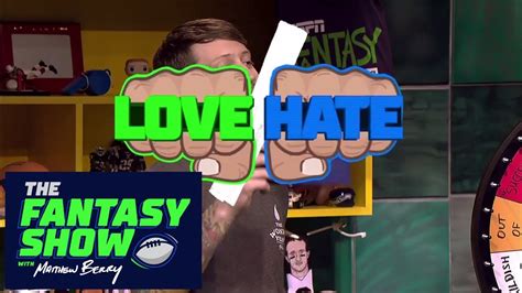 Love hate week 4 - Matthew Berry breaks down his Love/Hate players for Week 7, explains the origins of "the open" to this column and lays out an experiment that involves you — the reader.
